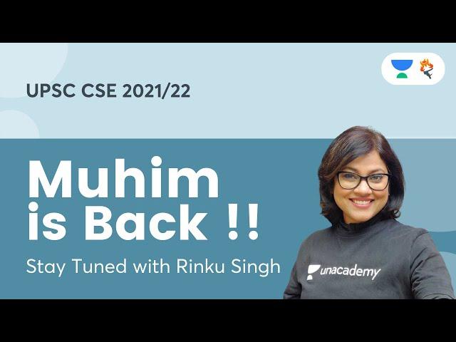 Muhim is Back !! | Set Reminder for 15th August | Stay Tuned with RInku Singh  @मुहिम