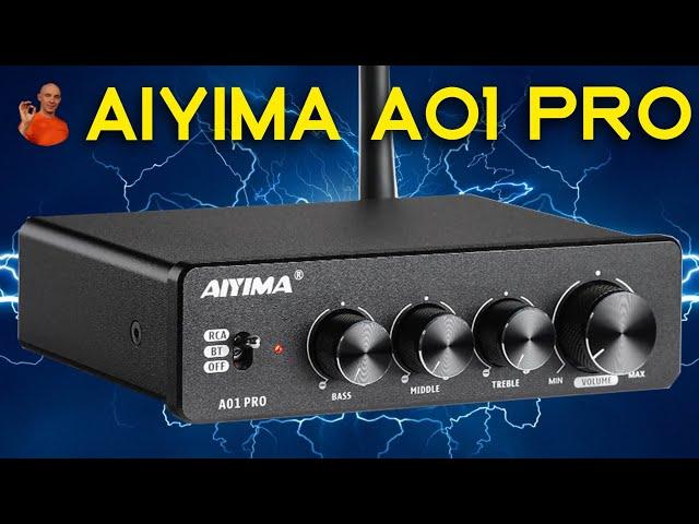 Aiyima A01 Pro с Klipsch RP 600MII. Мощный HI FI мини усилитель с блютулс  с aliexpress