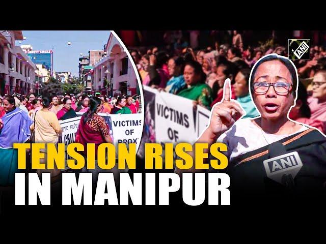 “It’s a terrorist attack…” Angry women on streets as tension grips Manipur after recent killings