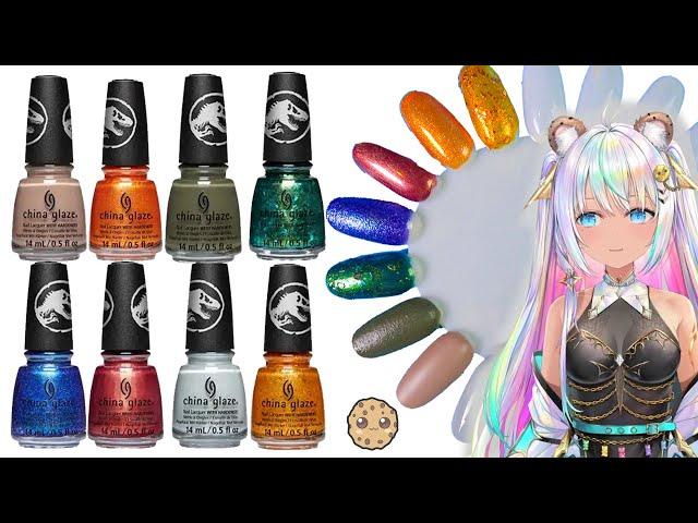 Dinosaur Skin Nail Polish , China Glaze Jurassic World: Dominion Movie Polish