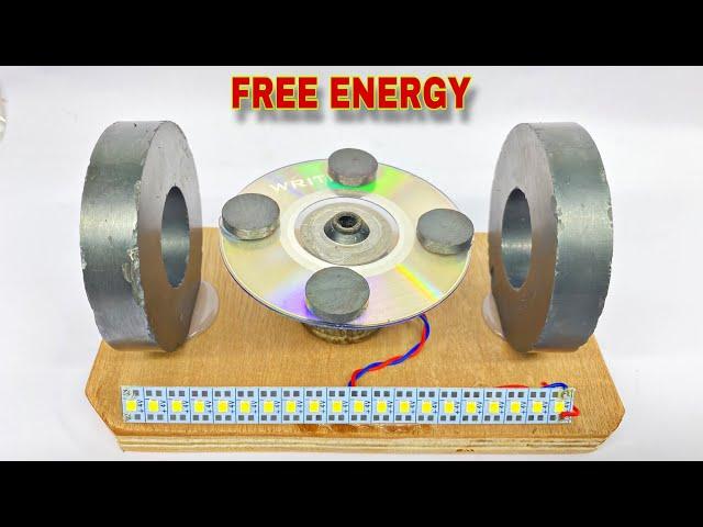 Free Energy Generator With Dc Motor And Two Big Magnet || Free Electricity | Magnetic Motor Dynamo