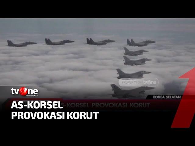 Balas Peluncuran Rudal Balistik, Jet Tempur AS-Korsel Latihan Menembak | Kabar Dunia tvOne