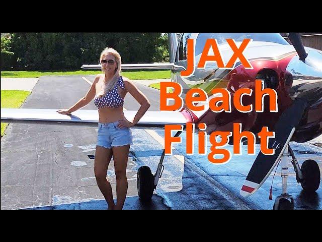 Lancair Pilot - Wash the Lancair IV-P, Girls Modeling Gig Smoke on over Jacksonville Beach. ep3