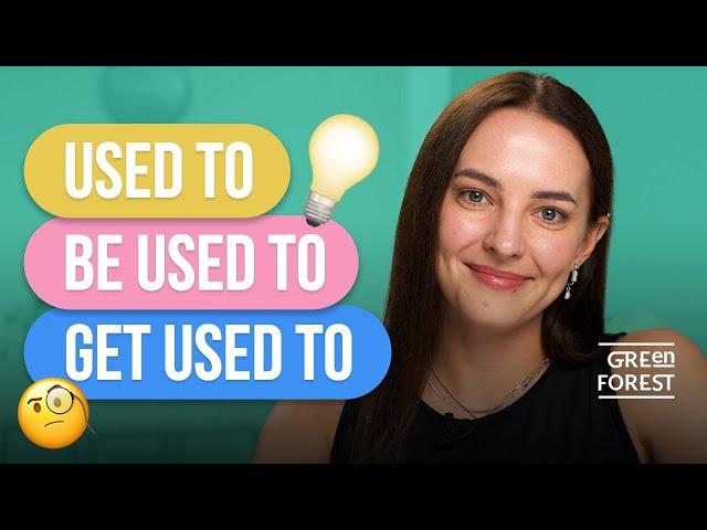 Used to, Be used to, Get used to - пояснення і правила українською