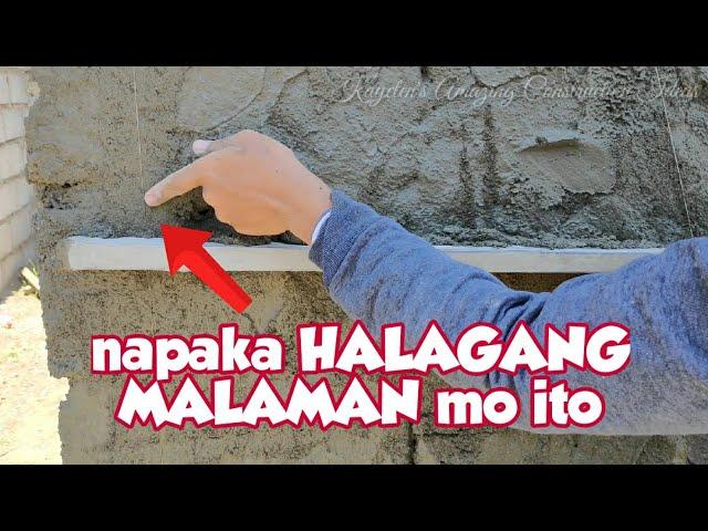 PALITADA/PAANO MAG BARRA NG TAMA SA PALITADA+PAANO GAMITIN ANG RODELANG BAKAL SA ROUGH PALITADA?