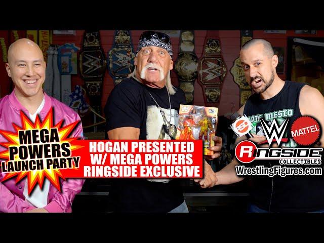 Hulk Hogan is Presented With the Mattel WWE Mega Powers Ringside Collectibles Exclusive 2-Pack!