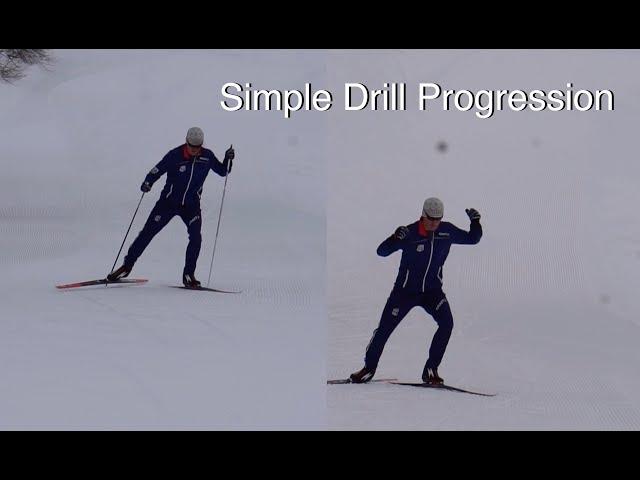 How to Cross Country Ski: V1/ Off set skate ski technique