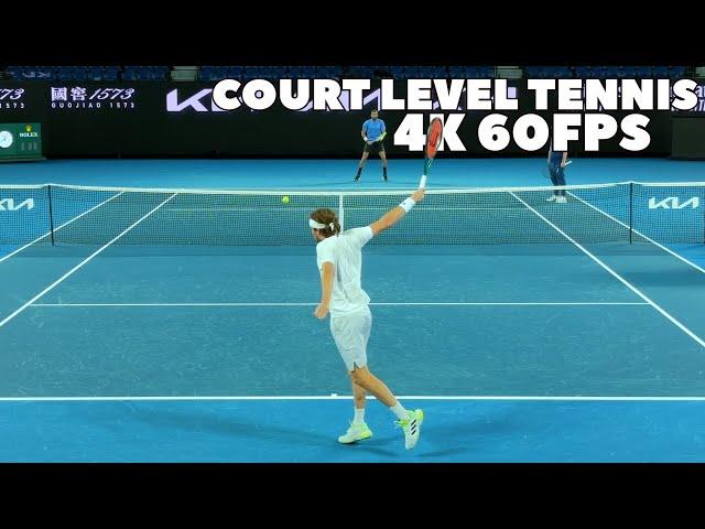 Long Live The One-Handed Backhand | Tsitsipas & Berrettini 2024 Court Level Practice 4K 60FPS