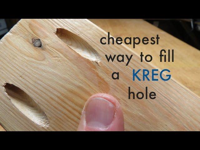 How to ● Cheapest Way to Fill a KREG JIG pocket hole