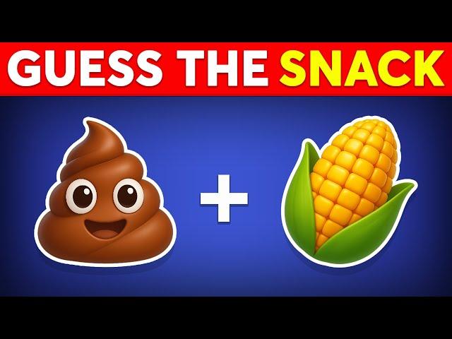 Guess the SNACK & CANDY by Emoji?  Emoji Quiz Challenge 2025