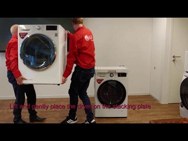 [LG Washing Machine] - How to stack an LG Dryer on an LG Washer with a Stacking Plate