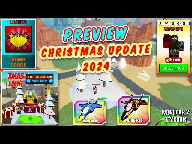 PREVIEW CHRISTMAS UPDATE 2024 | Military Tycoon Roblox