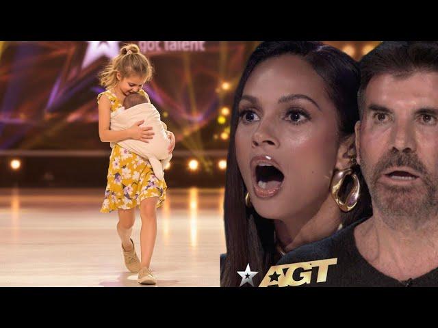 UNBELIEVABLE! HOMELESS 11-Year-Old Mom SHOCKS EVERYONE on AGT 2025