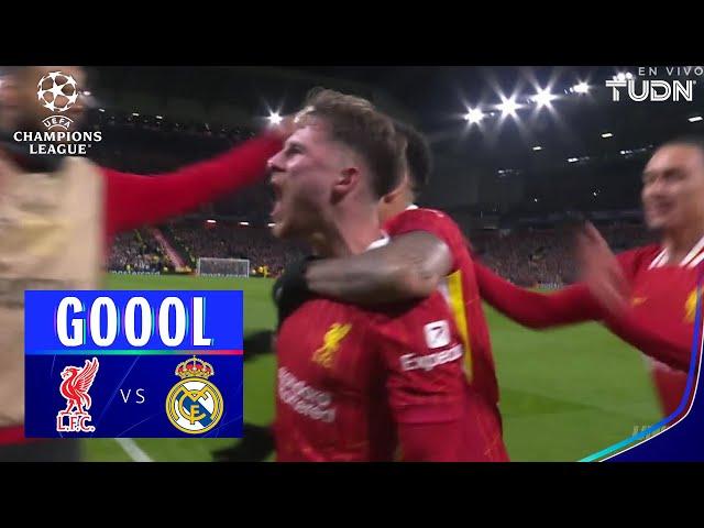 ¡GOL DEL LIVERPOOL! Mac Allister define | Liverpool vs Real Madrid | UEFA Champions League 24/25