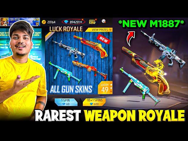 Free Fire New Rare Guns Weapon Royale  I Got All Rare Skins In My Id -Garena Free Fire