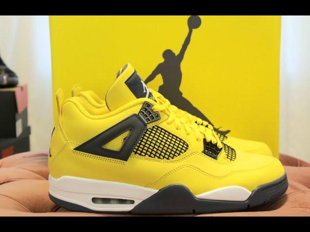 Air Jordan 4 Tour Yellow aka "Lightning" Unboxing & Review + Quick Look at Air Jordan 12 Utility