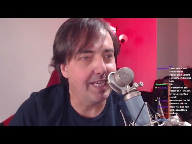 Livestream flashback: Foxy from FNaF as a newborn baby.