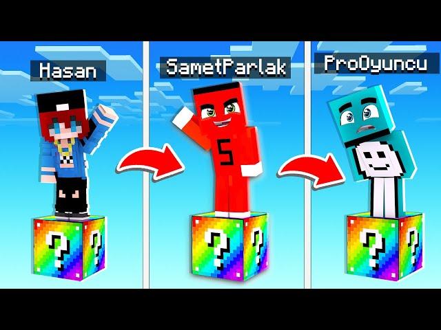 HASAN İLE TEK ŞANS BLOK CHALLENGE !! - Minecraft