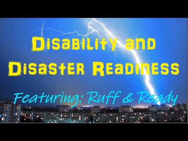 Disaster Readiness for People with Paralysis and Other Disabilities