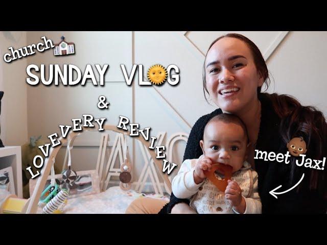 FIRST TIME AT CHURCH & LOVEVERY REVIEW | Our baby's first time at church and playing with Lovevery