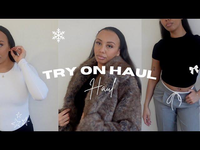 MINI TRY-ON HAUL  | Bershka & Zara | fur jackets, jeans and other bits&bobs xoxo