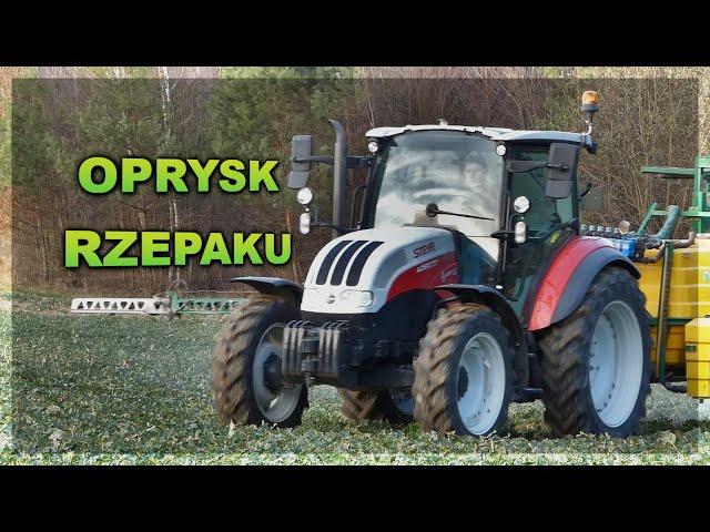 Oprysk rzepaku 2021 | Steyr kompakt 4085 | Fitosa