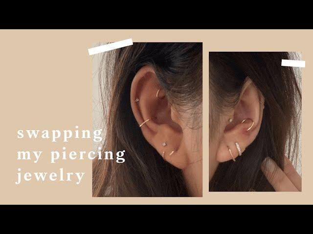 swapping my piercing jewelry for a curated ear | inspiroue