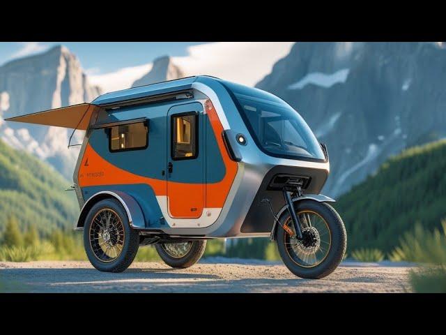 "2025 OffGrid Nomad Camper Tricycle: The Ultimate Eco-Friendly Adventure Vehicle!"