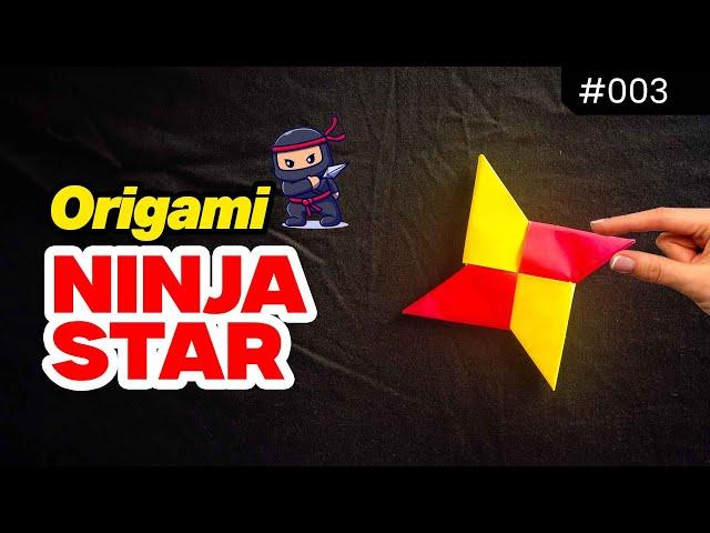 DIY Ninja Star Origami  | Easy Paper Folding Craft!