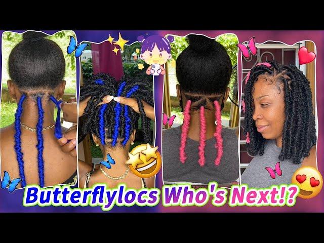 Tutorial Butterfly Locs Bob! Using Passion Twist Hair | #DISTRESSEDBOBLOCS Ft.#ULAHAIR