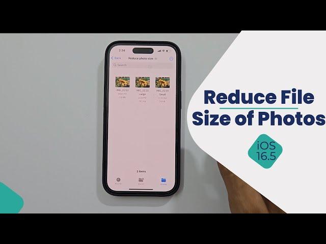 How to reduce File Size of Photo in iPhone - Convert File Format