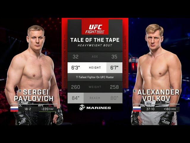 UFC Saudi Arabia : Павлович VS Волков