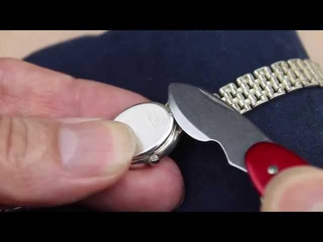 How to Open Watch Backs Using a Wenger Swiss Watch Case Opener Knife