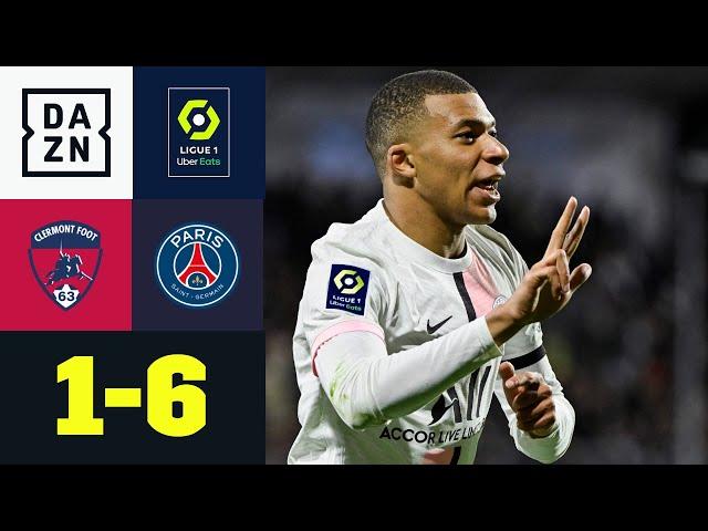 Neymar und Mbappe in Torlaune - PSG überrollt Clermont: Clermont - PSG 1:6 | Ligue 1 | DAZN