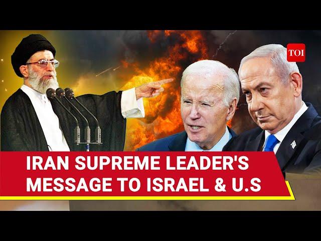 Iran Supreme Leader's First Public Appearance After Israel Attack | Khamenei Speech