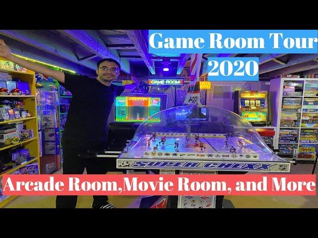 Game Room / Man Cave Tour 2020 Video Games, Board Games, Movie Theater, Arcade Room