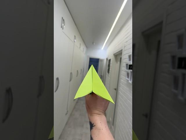 Paper Plane Flew 295ft. My Confidence? Through the Roof #diy #papercrafts #airplane