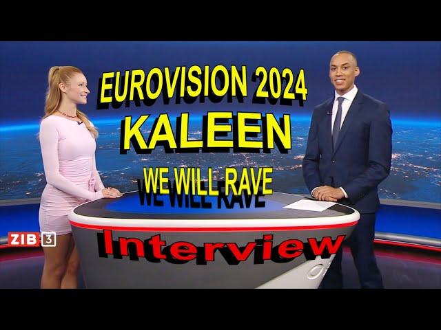 Kaleen Eurovision 2024 Austria in Late Night News We Will Rave English Subtitles