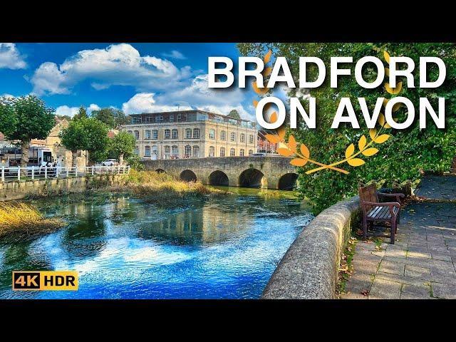 Bradford on Avon Walk  | English Countryside Walking Tour | 4K HDR