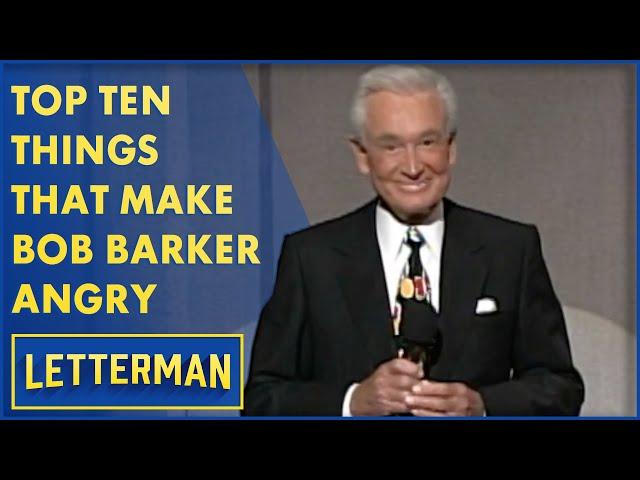 Top Ten Things That Make Bob Barker Angry | Letterman