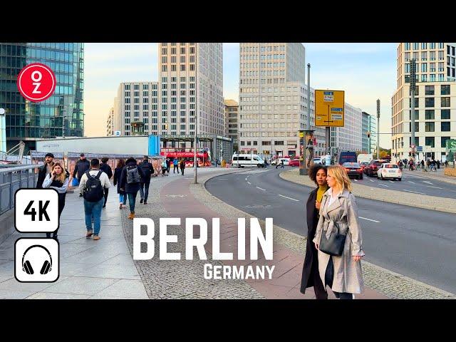 BERLIN - Germany  4K Walking Tour | Iphone 15 Pro  Berlin is getting cold and windy 