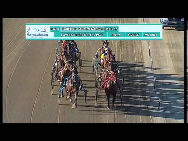 TABCORP PK MENANGLE - 04/03/2016 - Race 8 - HAVE FAITH IN ME 1.47.5 PACE