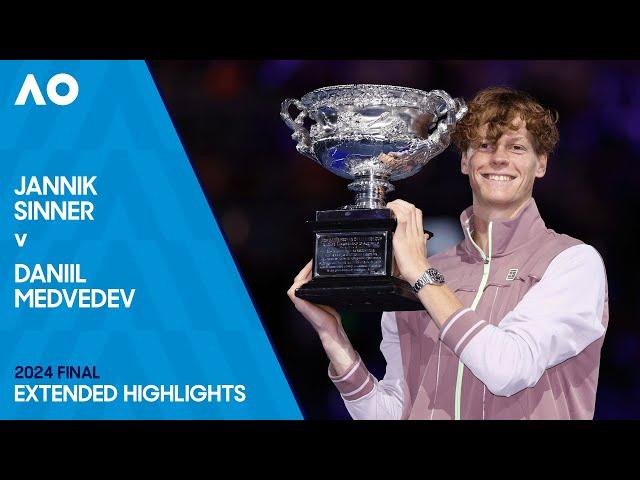 Jannik Sinner v Daniil Medvedev Extended Highlights | Australian Open 2024 Final