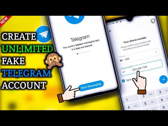 NEW! How to create unlimited Fake telegram account without phone number error