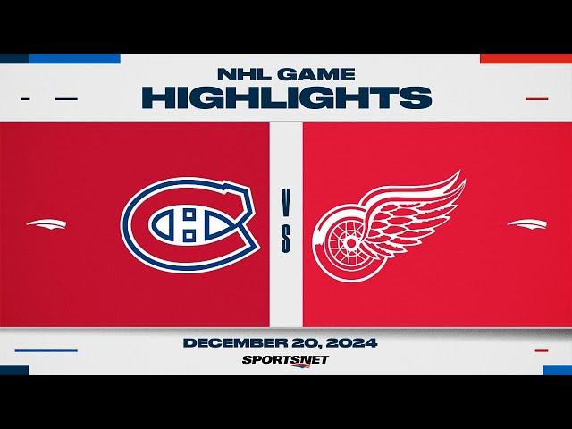 NHL Highlights | Canadiens vs. Red Wings - December 20, 2024