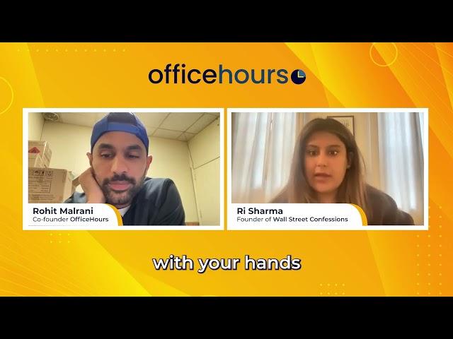 Webinar with Ri Sharma of Wall Street Confessions (Full Video)