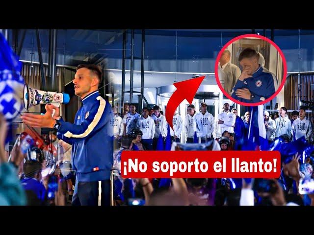 ¡Las palabras de Martín Anselmi a la aficion de Cruz Azul! • Serenata Cuartos de Final Vuelta 2024