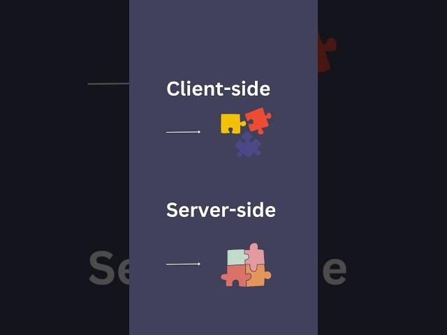 Client-side rendering vs server-side rendering