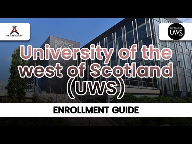 UWS Enrollment guide 2023 | UWS Induction | How to enroll yourself online? |  Study in UK