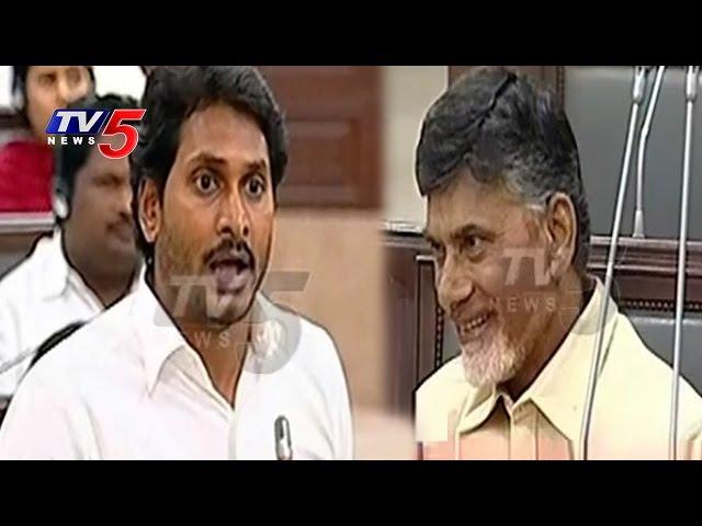 Chandrababu Naidu Laughs Over YS Jagan Speech In AP Assembly Sessions | TV5 News